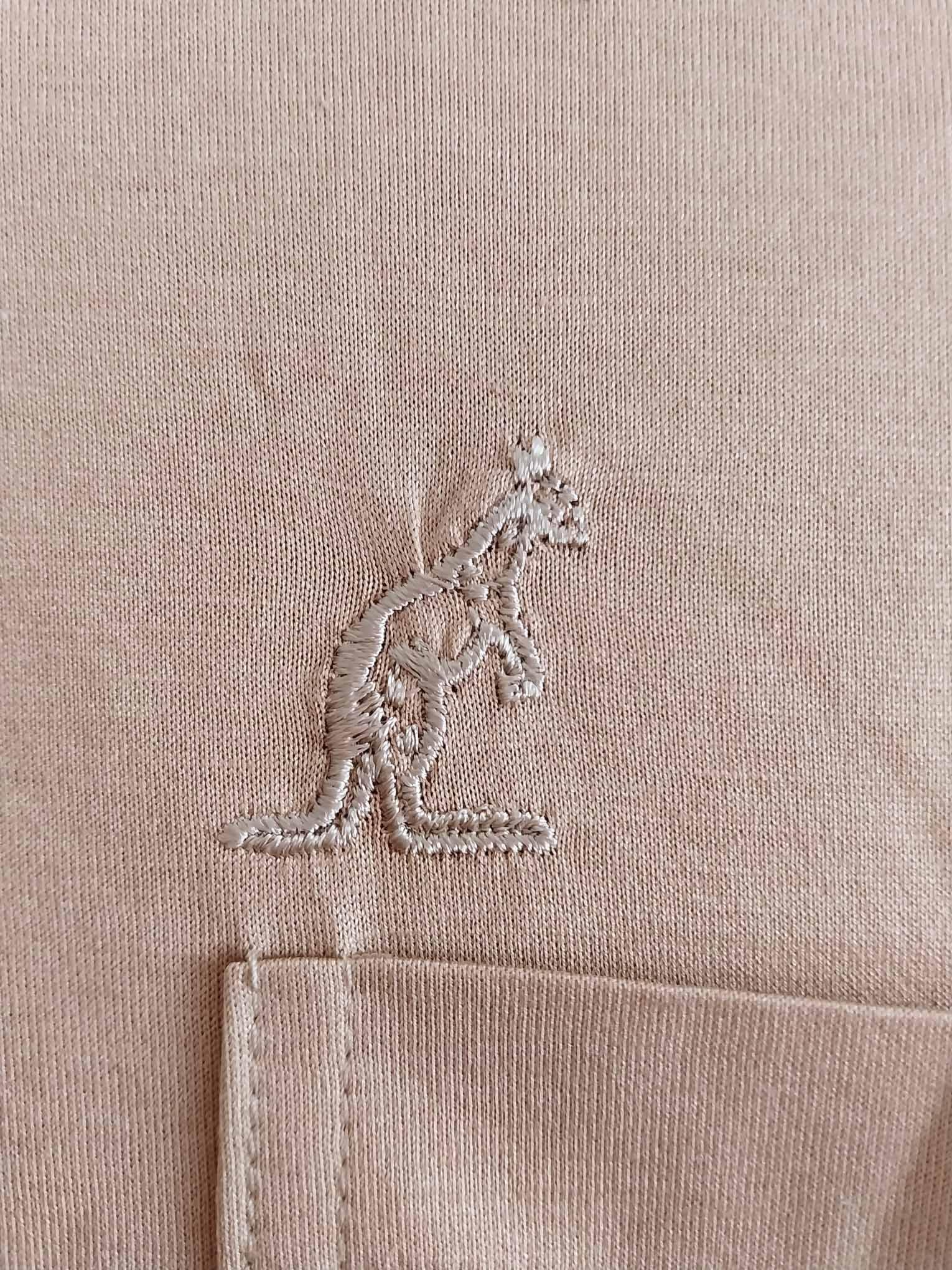 Polo Vintage Australian L'Alpina uomo filo scozia Beige