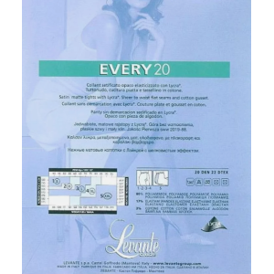 Collant donna every setificato opaco 20 denari  miele