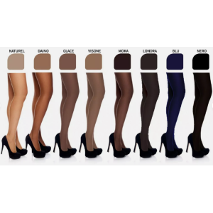 Collant donna taglie forti  40 den glacè