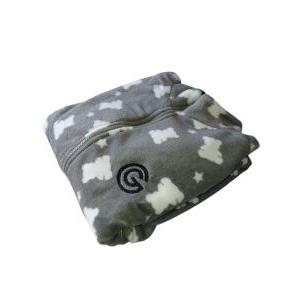 Vestaglia  full zip in coral fleece orsetti grigio