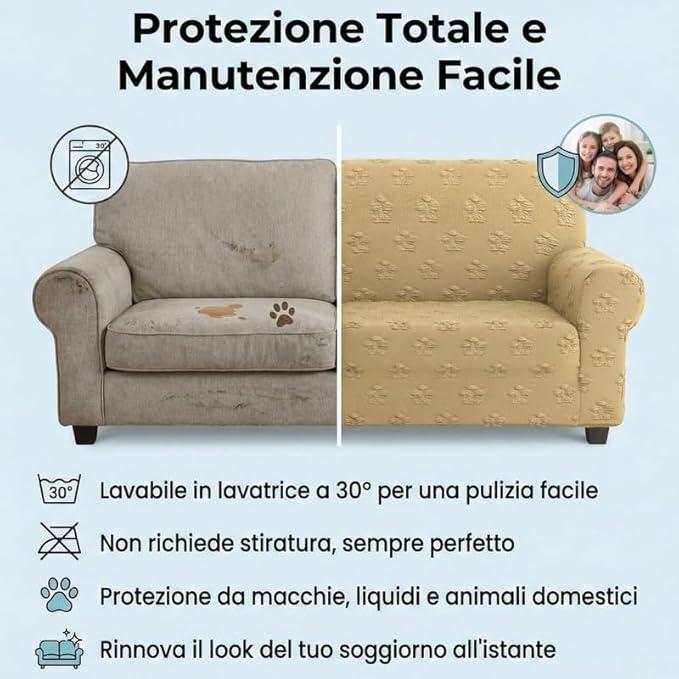 irge copridivano stretch dis.in tinta flower arancio - foto 4