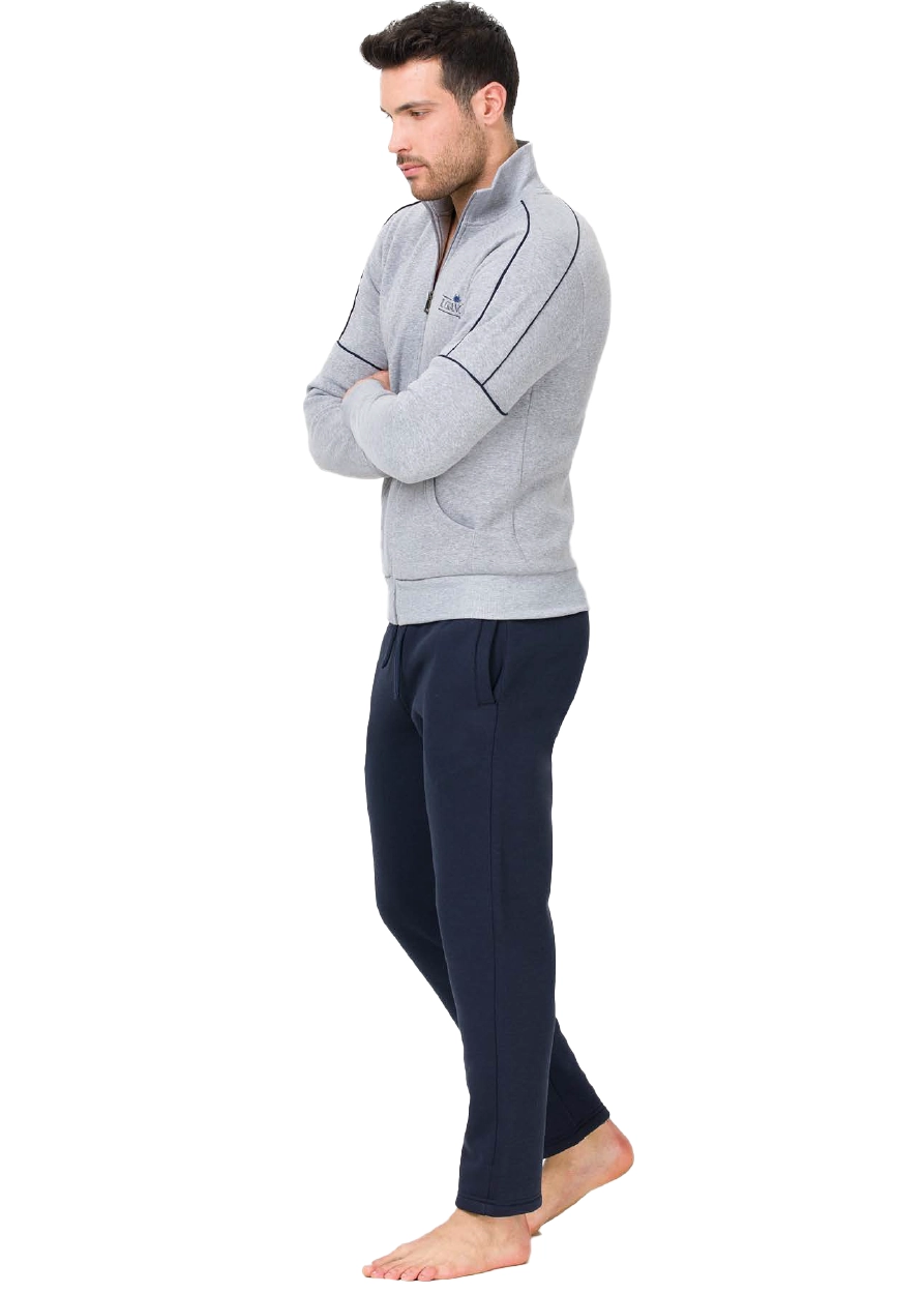 Tuta Homewear uomo felpata Il Granchio GA2000 Grigio