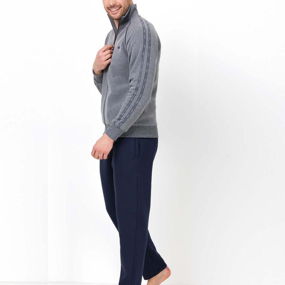 Tuta homewear Il Granchio uomo felpata Grigio GA2004
