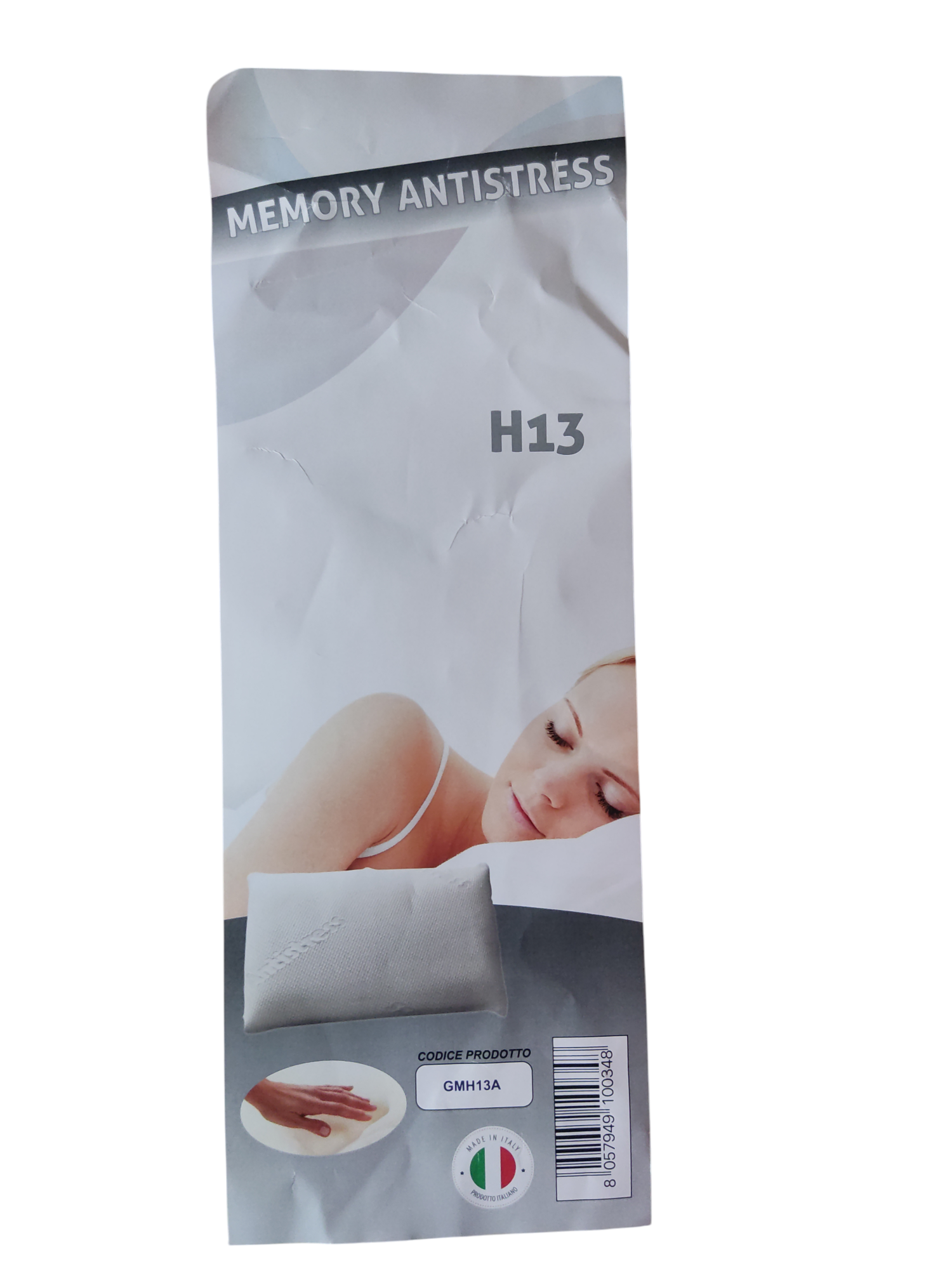 marca generica cuscino memory antistress h13 bianco - foto 3