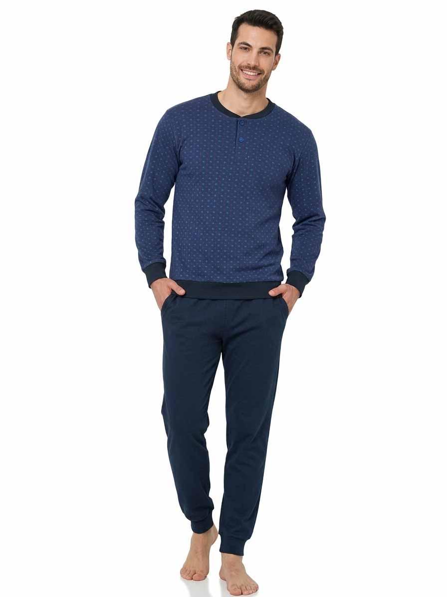 pigiama-uomo-calibrato-il-granchio-gp2037/c-caldo-cotone-cobalto-01 Pigiama uomo calibrato Il Granchio GP2037/C caldo cotone Cobalto