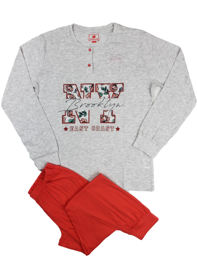 Pigiama bambina ragazza jersey di cotone Il Granchietto