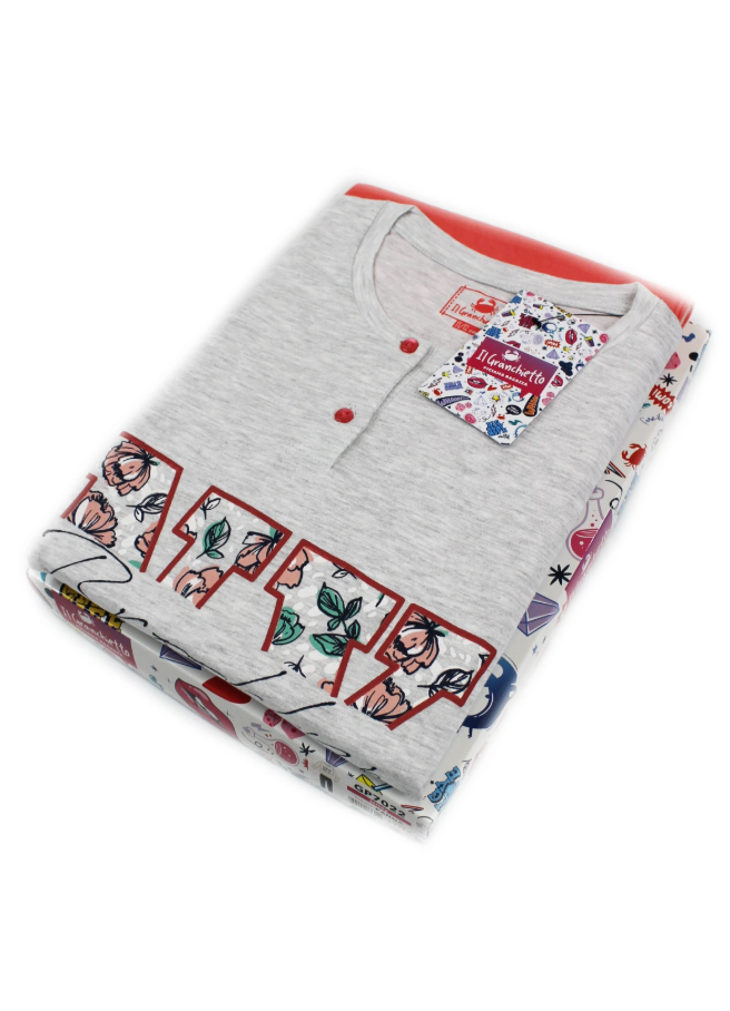 Pigiama bambina ragazza jersey di cotone Il Granchietto