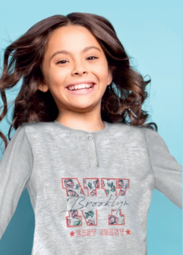 Pigiama bambina ragazza jersey di cotone Il Granchietto