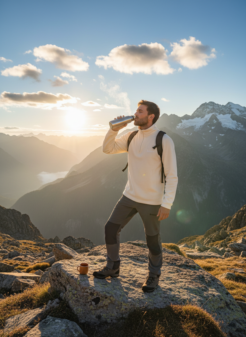 Felpa micropile mezza zip da adulto