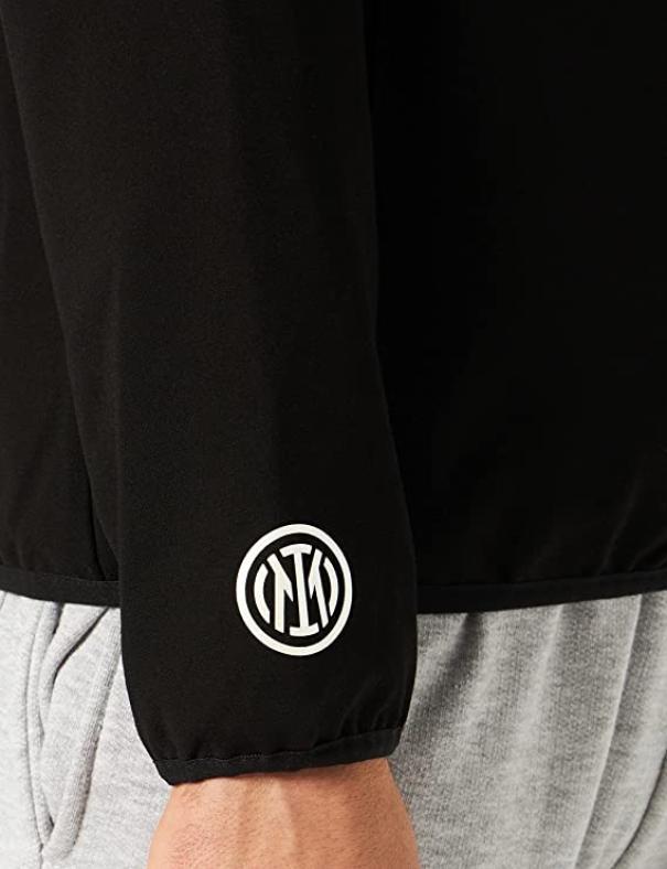 Giacca FC Inter da uomo in viscosa con cappuccio e tasche frontali impermeabile