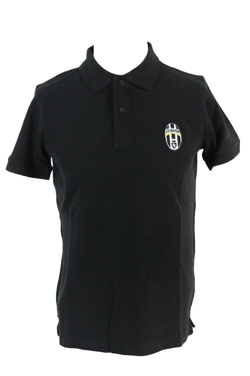 Polo FC Juventus uomo in colore nero con stemma storico
