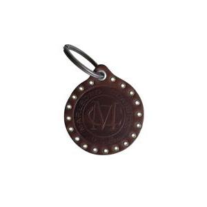 Portachiavi vintage  vera pelle di toro moro