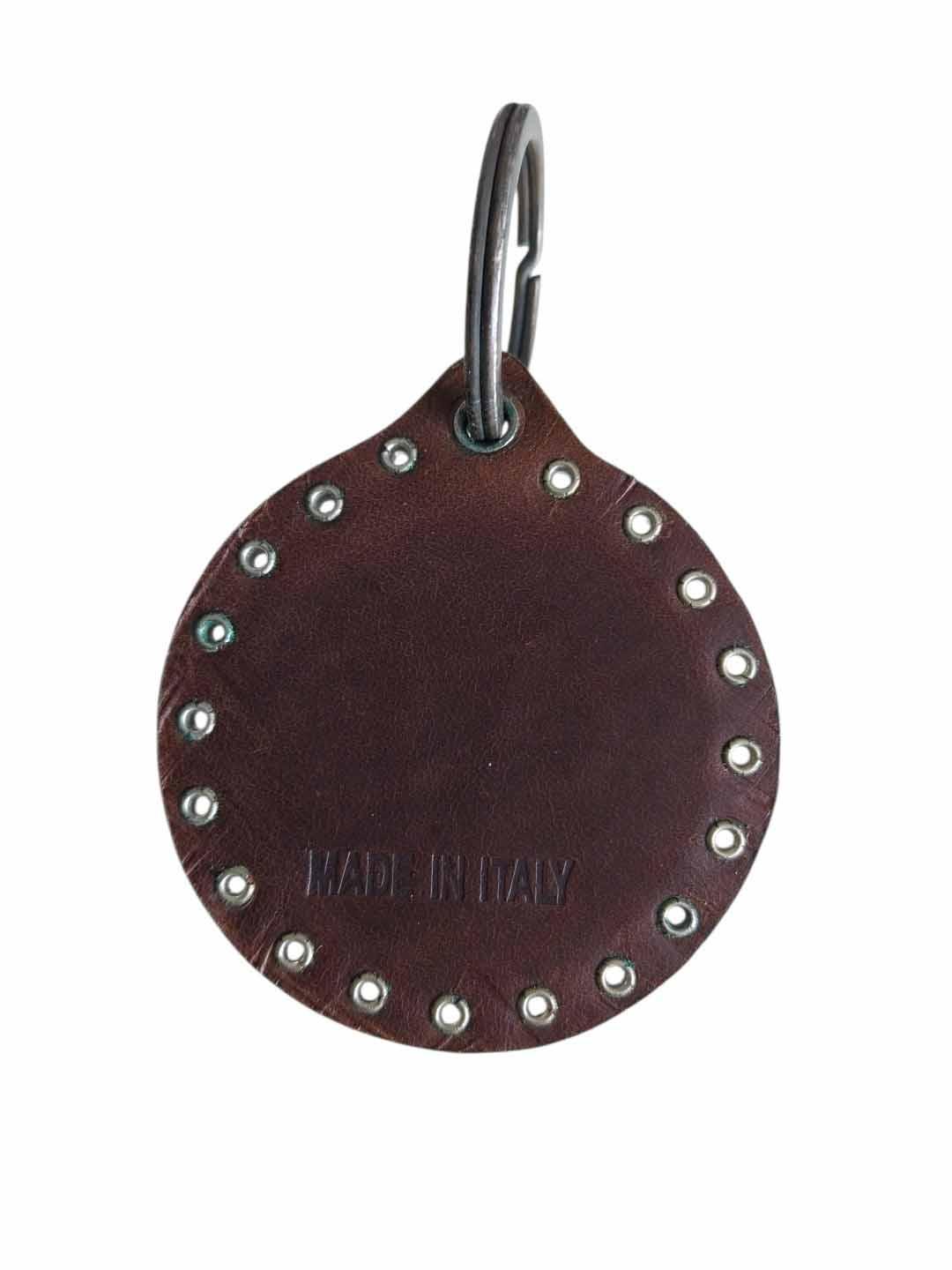 Portachiavi Vintage Marlboro Classics vera pelle di toro Moro