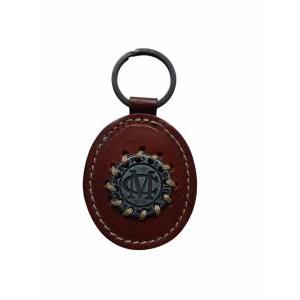 Portachiavi vintage  vera pelle marrone