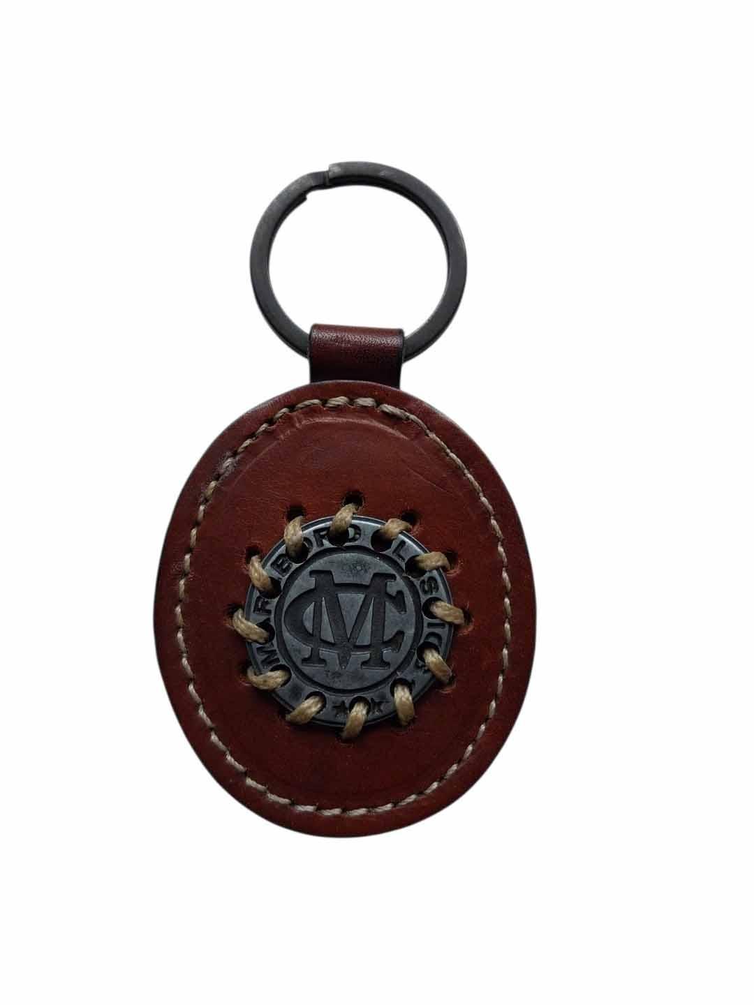 Portachiavi Vintage Marlboro Classics vera pelle Marrone