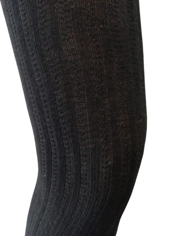 enrico coveri parigina cot caldo con merletto coscia nero - foto 3