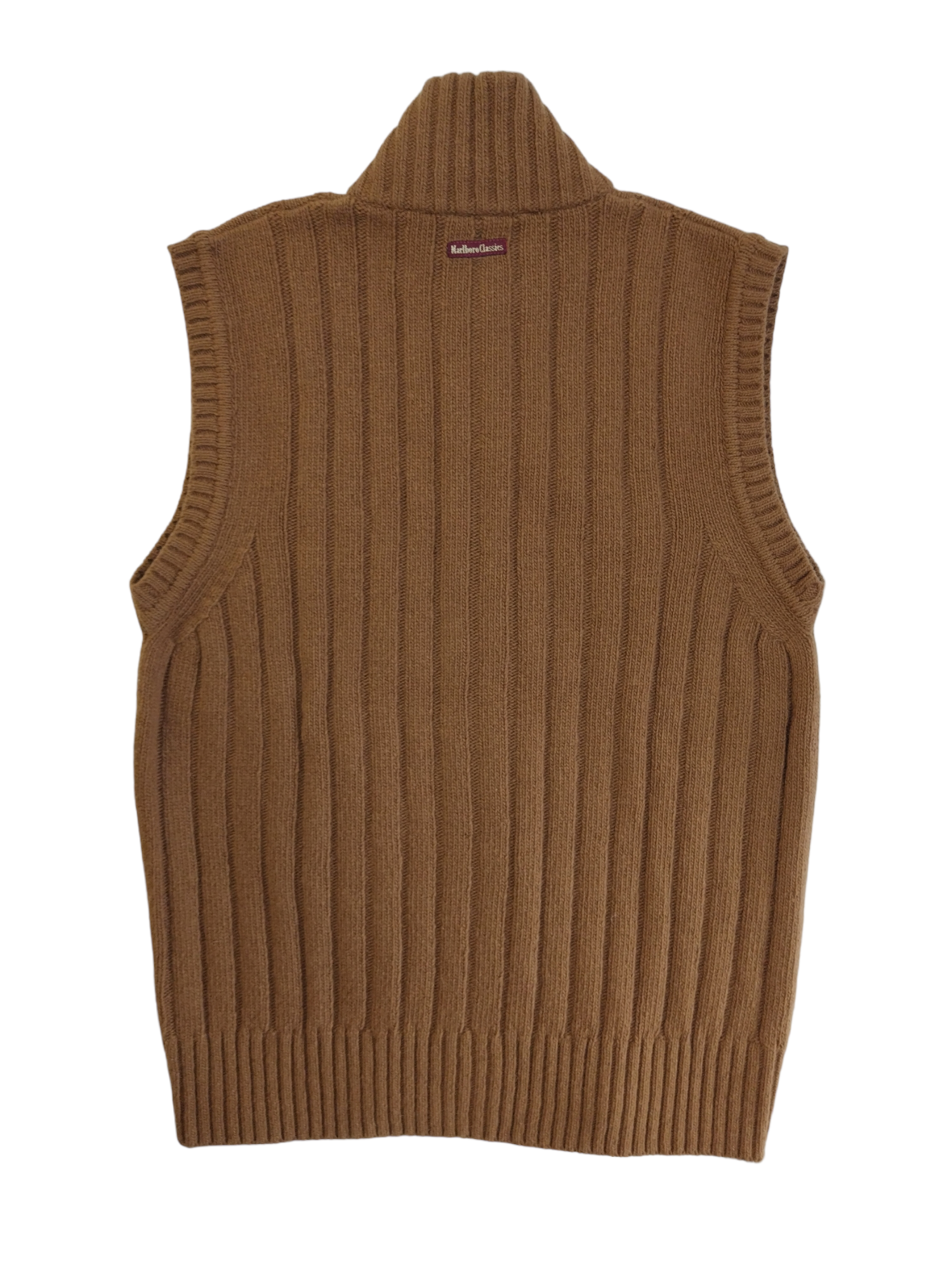 Gilet uomo Marlboro Classics con zip in maglia Vintage