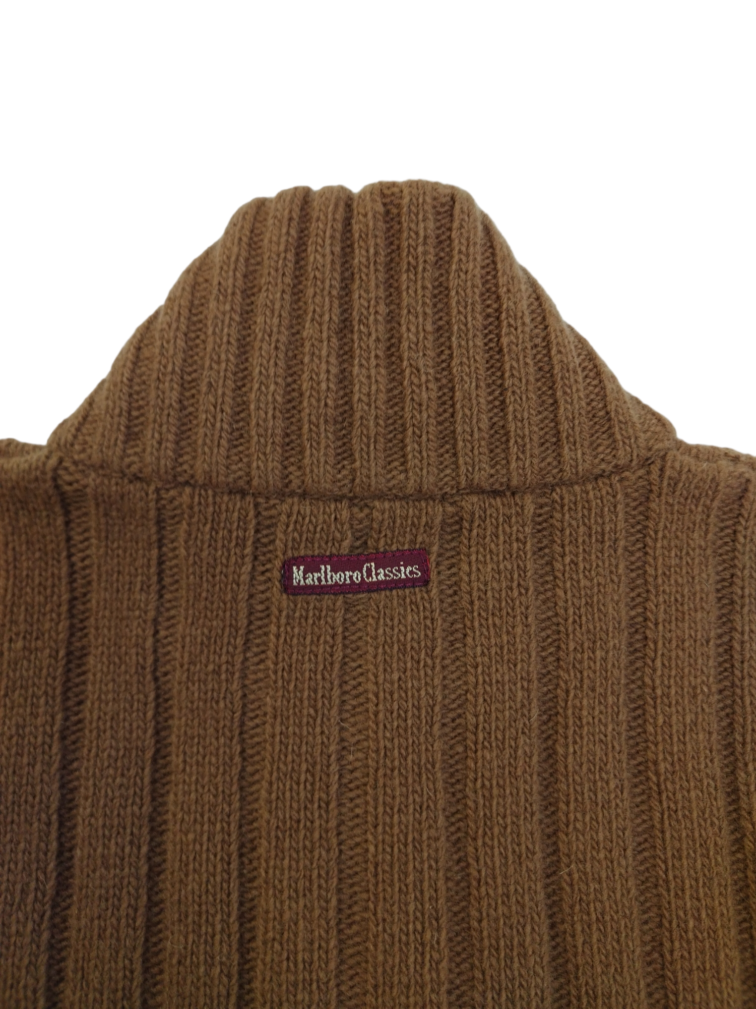 Gilet uomo Marlboro Classics con zip in maglia Vintage