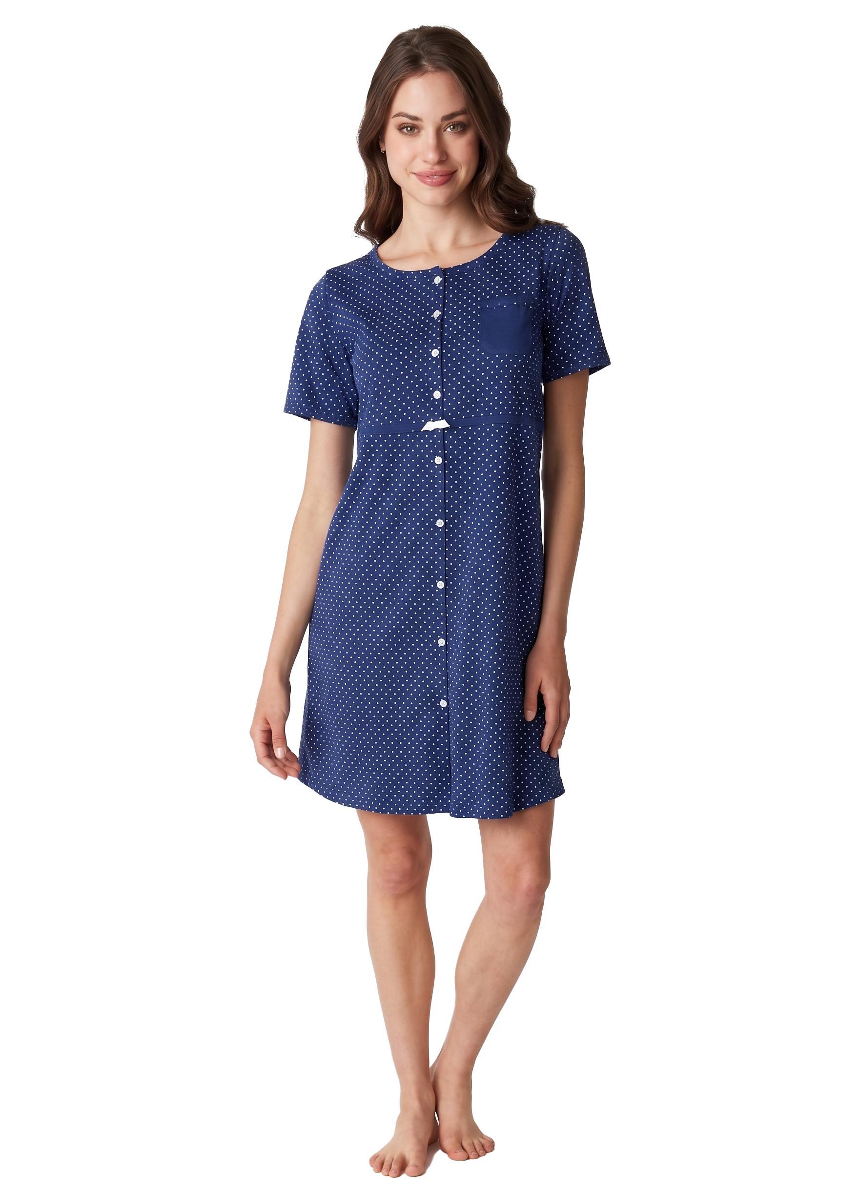 camicia-da-notte-lovable-aperta-pois-blu Camicia da notte Lovable aperta Pois Blu