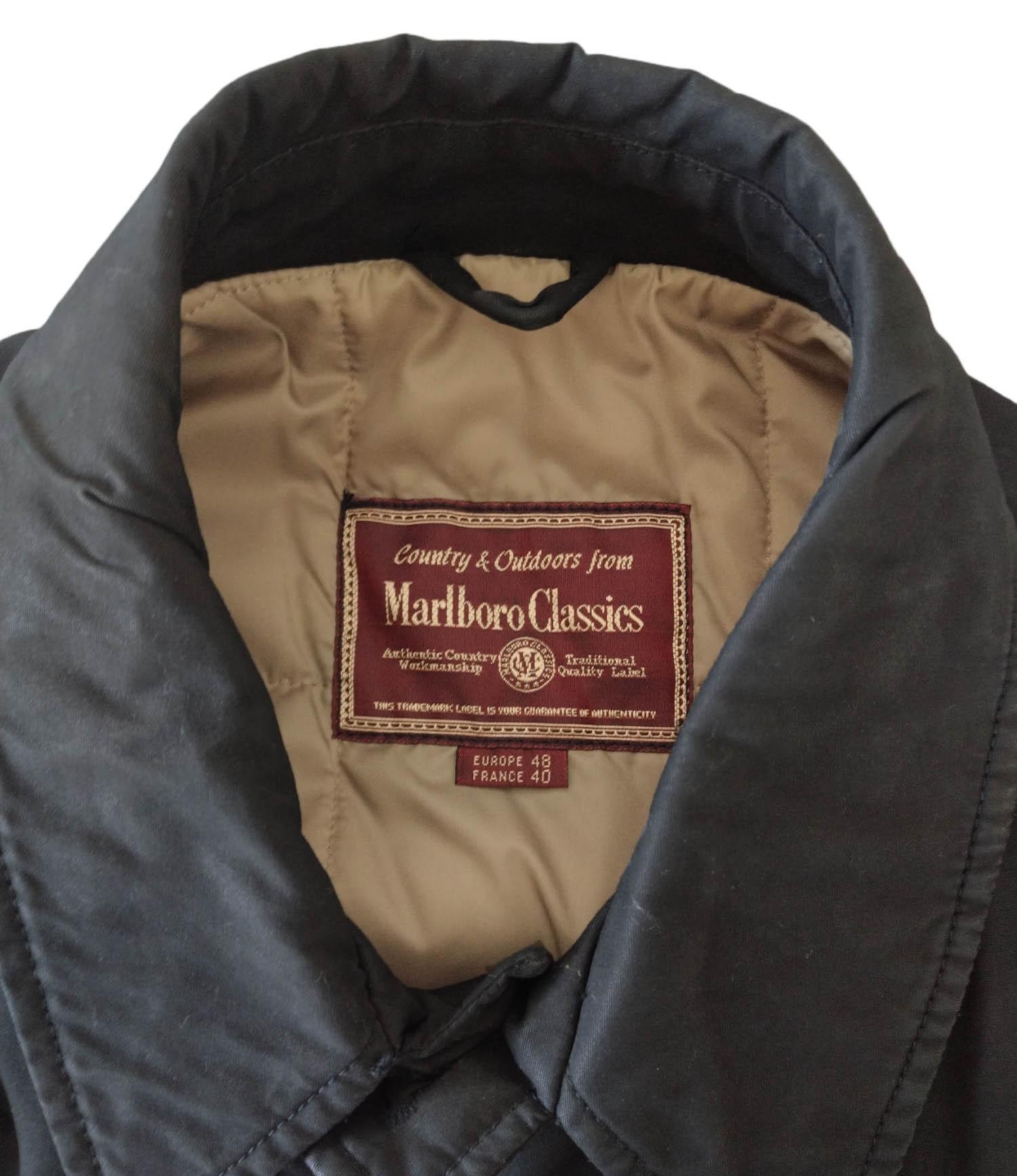 Giaccone lungo Malboro Classics Vintage da uomo nero