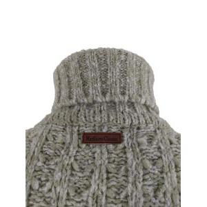 Maglione dolcevita uomo  lana grossa color salvia vintage