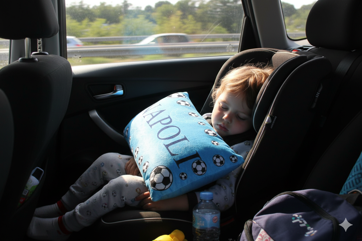 Cuscino per Napoli rettangolare da viaggio