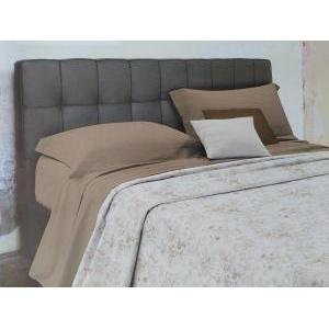 Copriletto  stampato oxford 1 posto beige