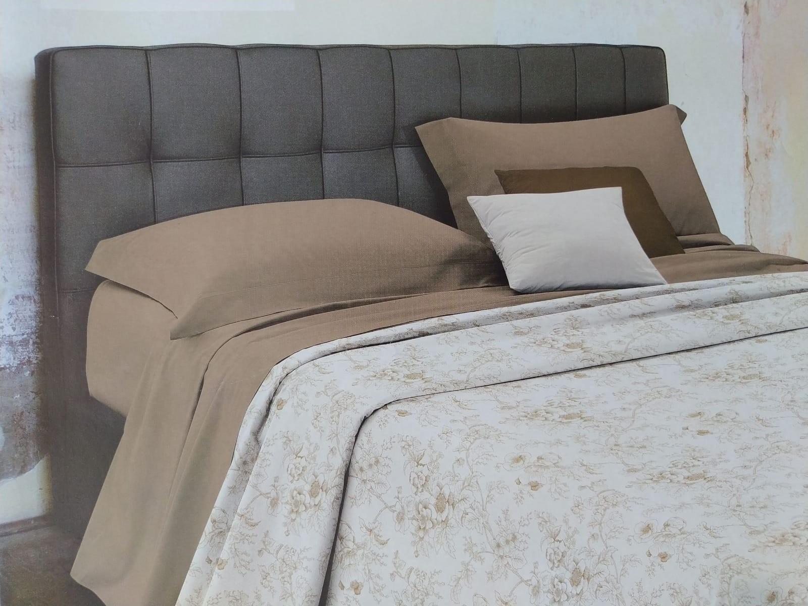 Copriletto Zambaiti stampato Oxford 1 posto Beige