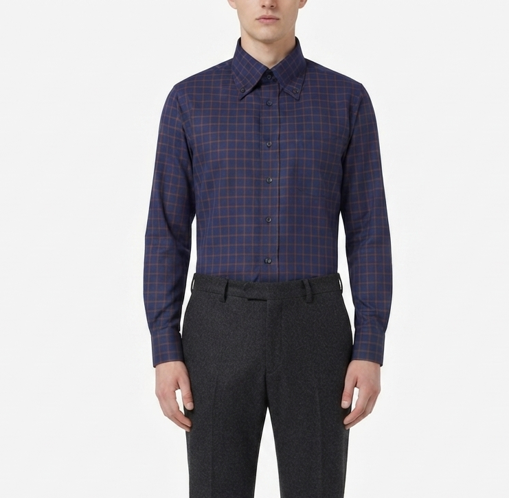 camicia-flanella-03 Camicia flanella di cotone Ingram