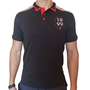Polo uomo in cotone compatibile con ac milan