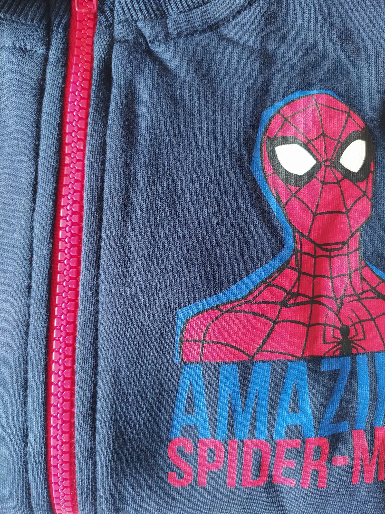 Tuta felpata bambino Spiderman blu