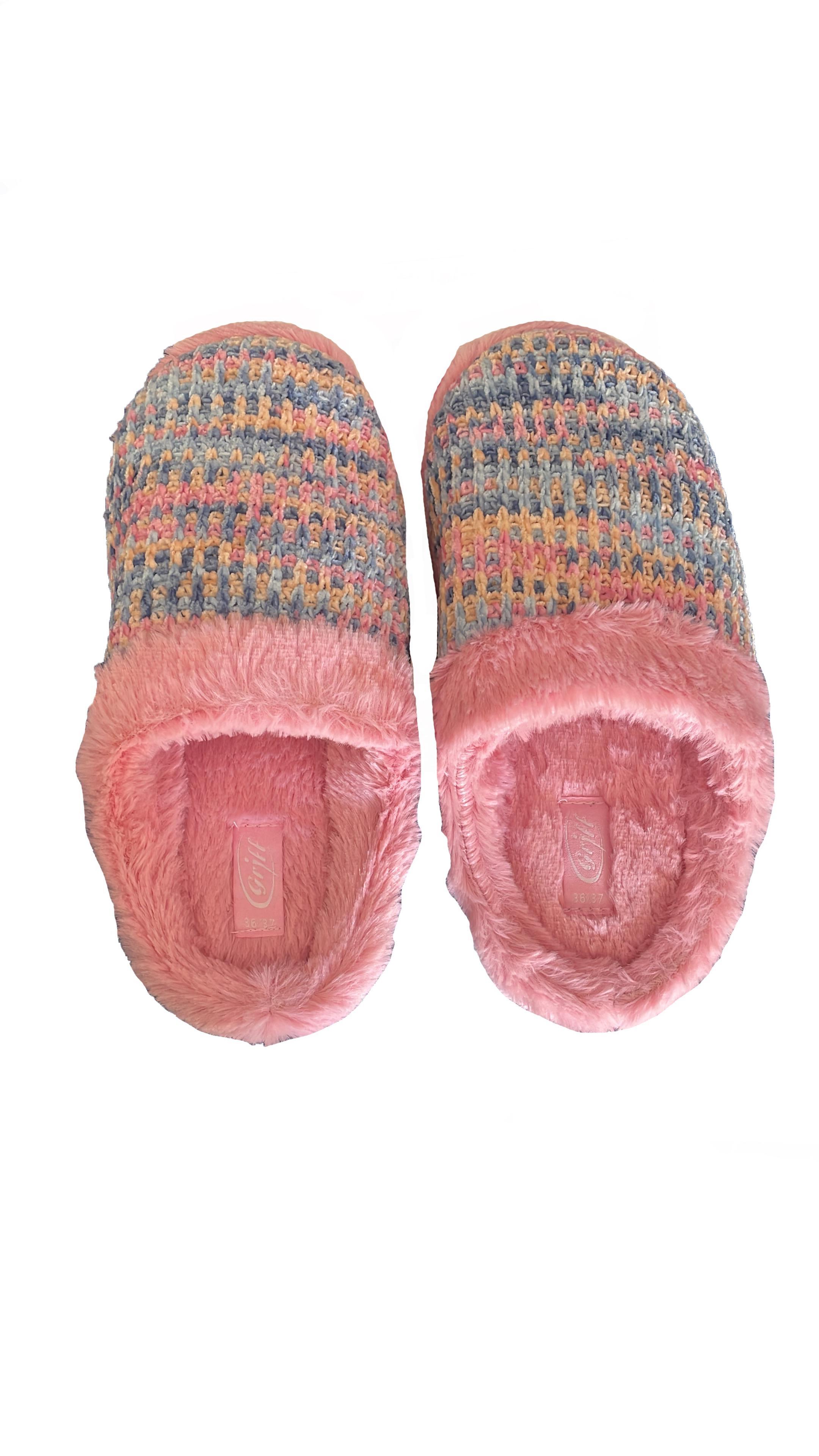 Pantofole Griff donna con pelliccia interna in colore rosa