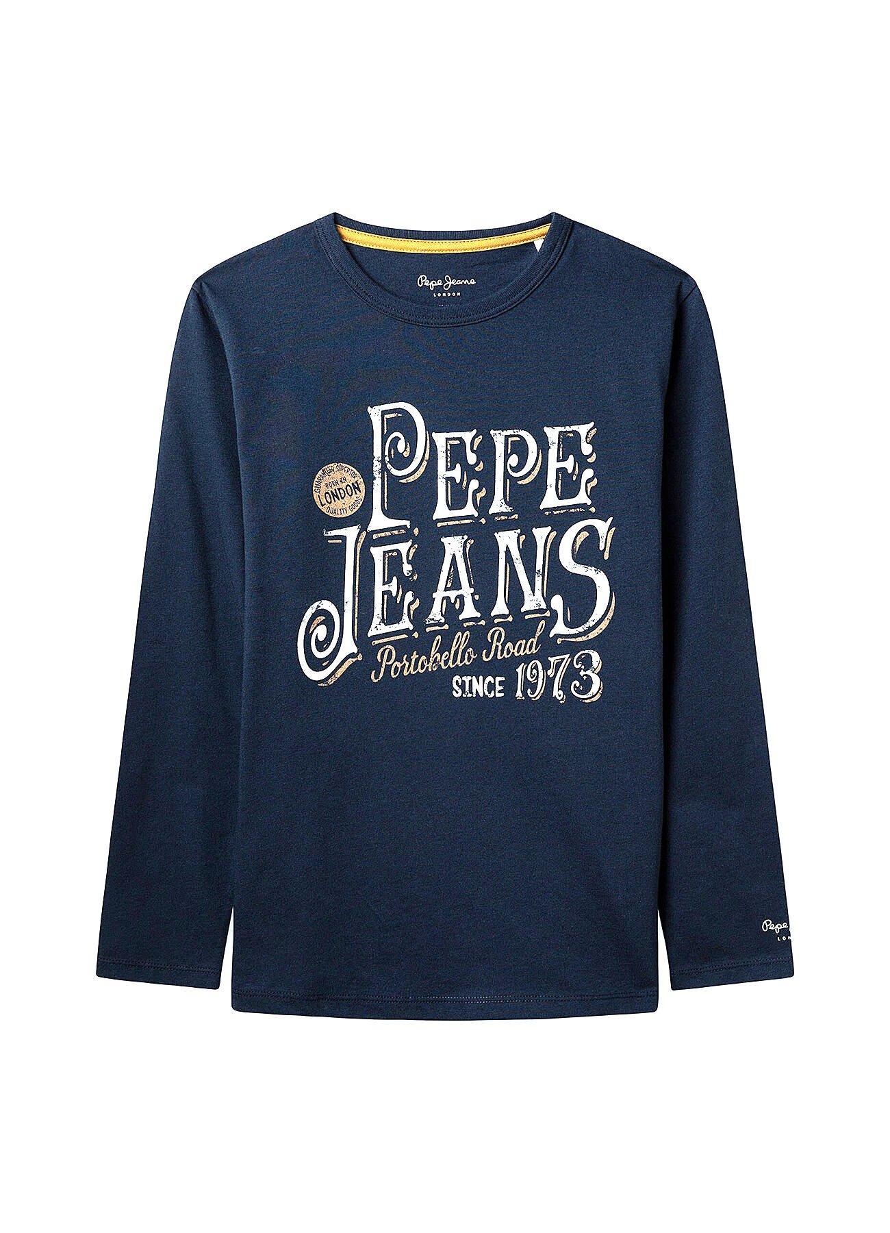 T-shirt manica lunga in cotone Pepe Jeans junior