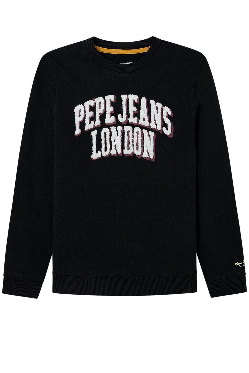 Felpa unisex junior in cotone garzato Pepe Jeans