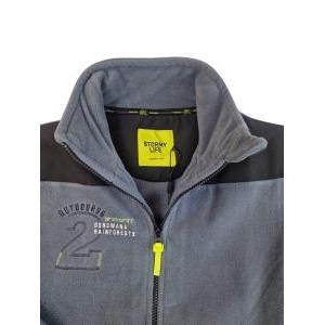 Giacca in pile da uomo  grigio