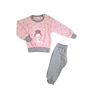 Pigiama caldo cotone neonata cuoricini