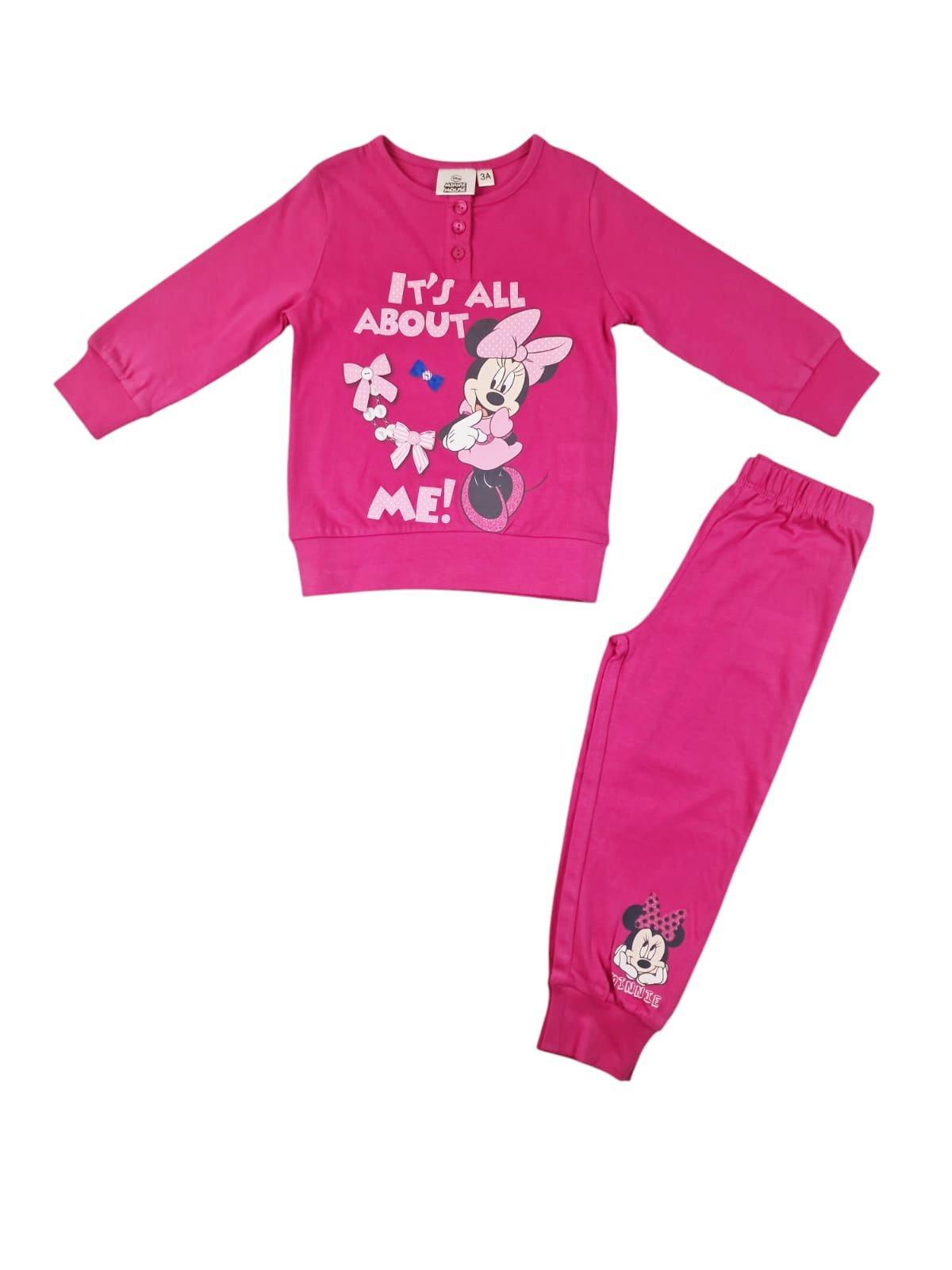 Pigiama cotone jersey bambina Minnie Disney