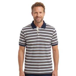Polo mezza manica uomo  piquet righe