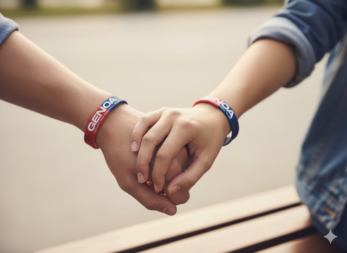 Bracciale in silicone del Genoa calcio