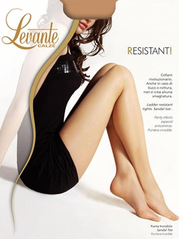 Collant 20 Den punta invisibile donna Levante Resistant NERO