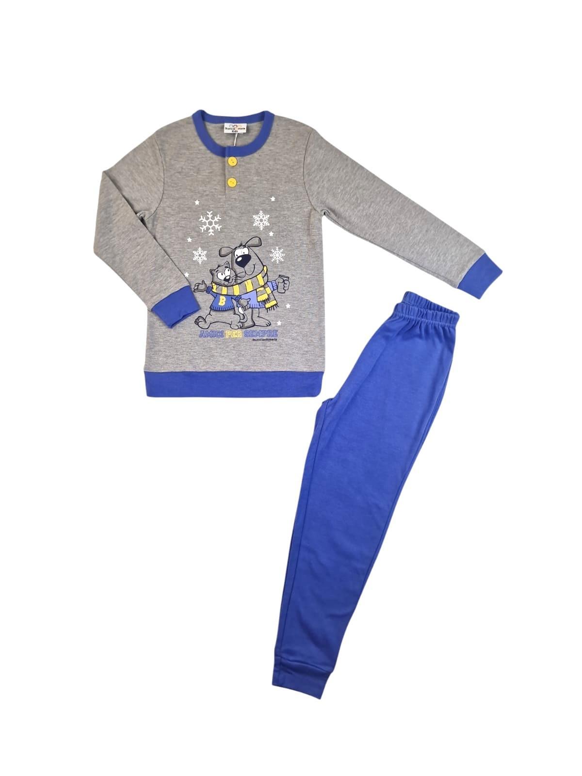 Pigiama bambino caldo cotone Buccia di Mela