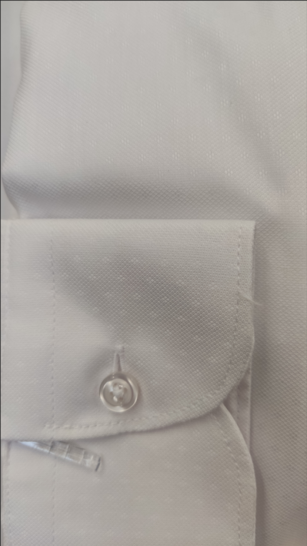 gianluca valli camicia slim operata collo francese gianluca valli bianco - foto 2