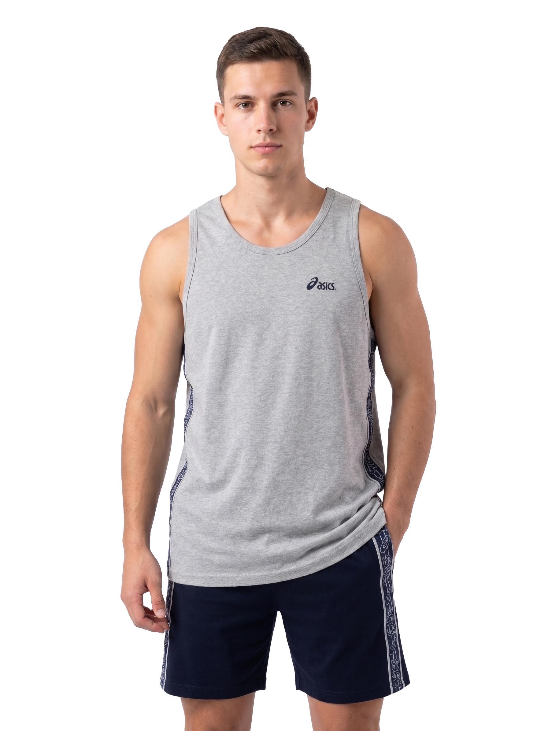 Completo Vintage Uomo Asics Grigio Blu