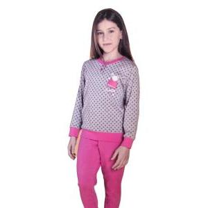 Pigiama caldo cotone bambina