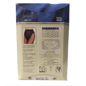 Collant velato con corpino ricamato grigio