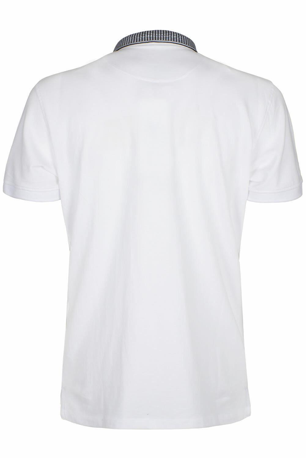 Polo Yes Zee Uomo estiva bianco In cotone 2 bottini elasticizzata fascia nera