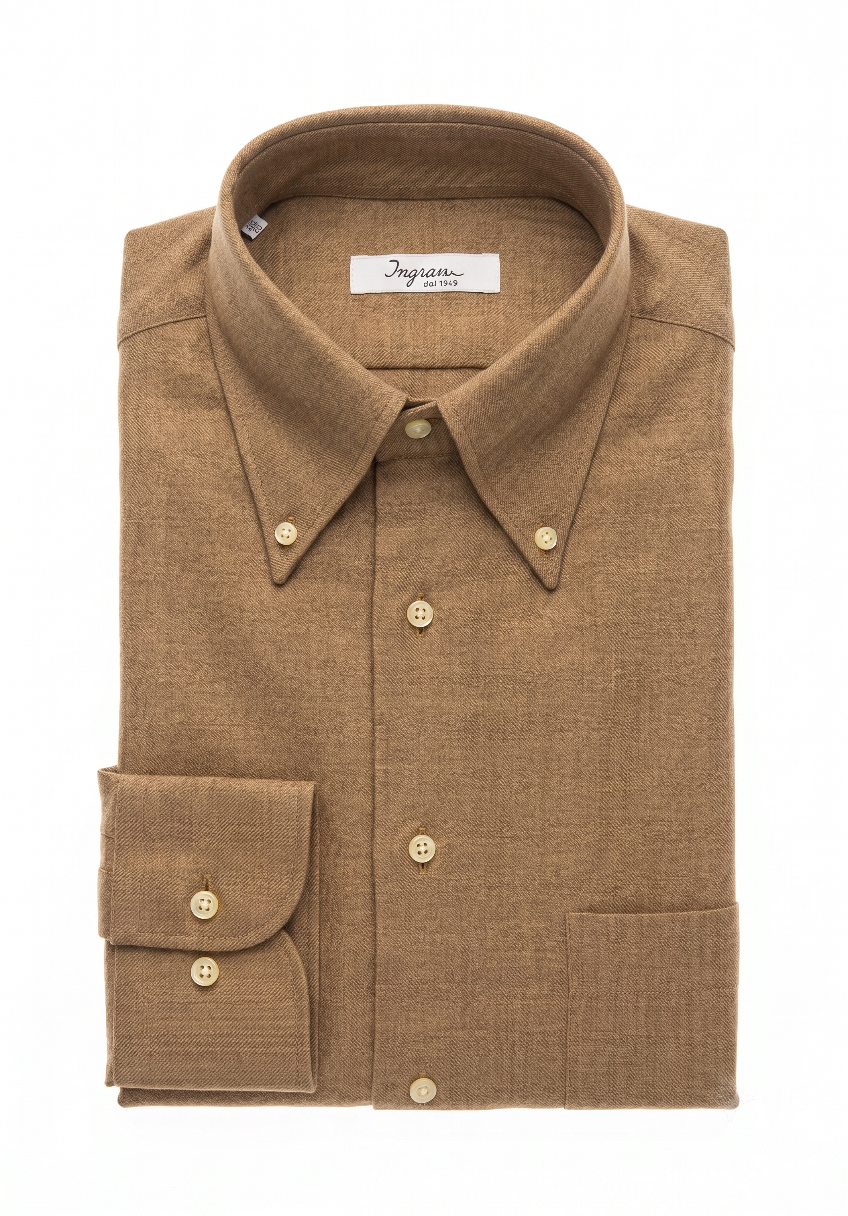 Camicia misto cotone lana Ingram