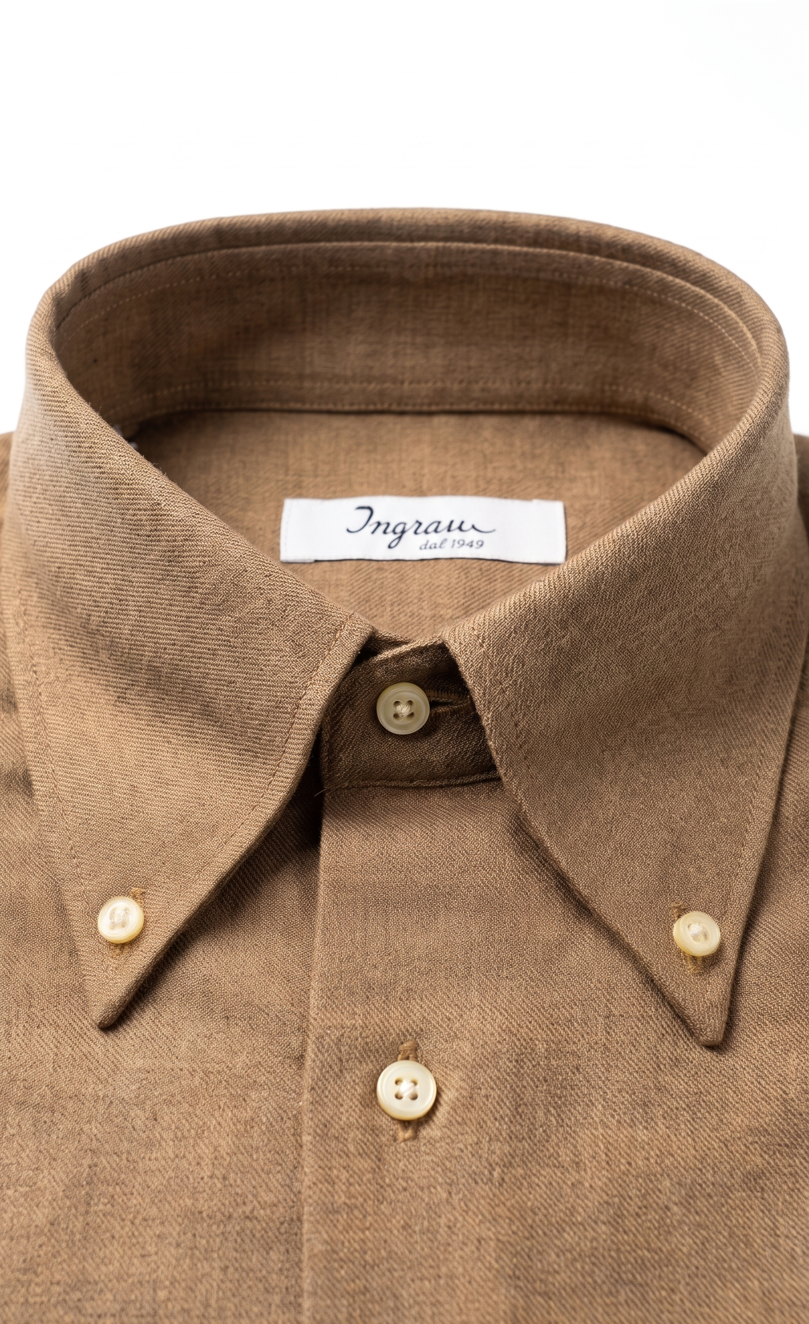 Camicia misto cotone lana Ingram