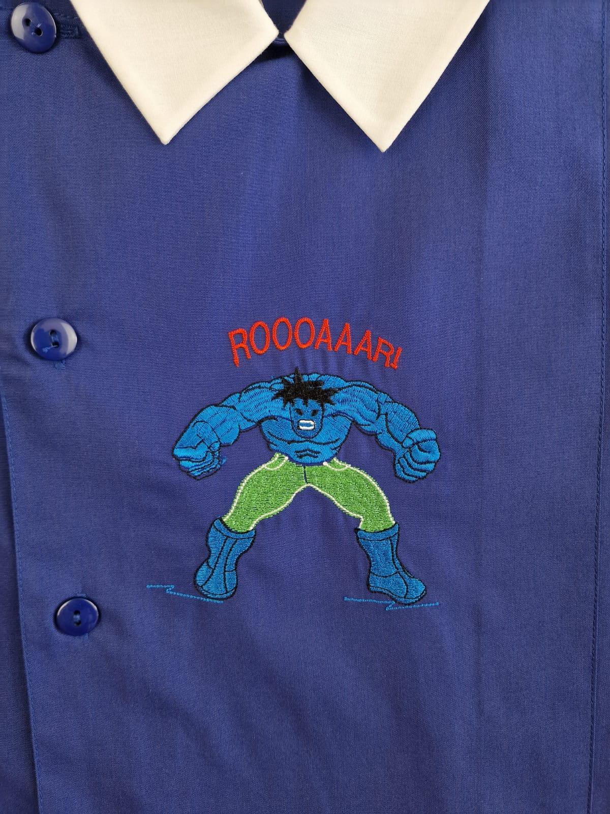 Grembiule scuola elementare da bambino blu Siggi