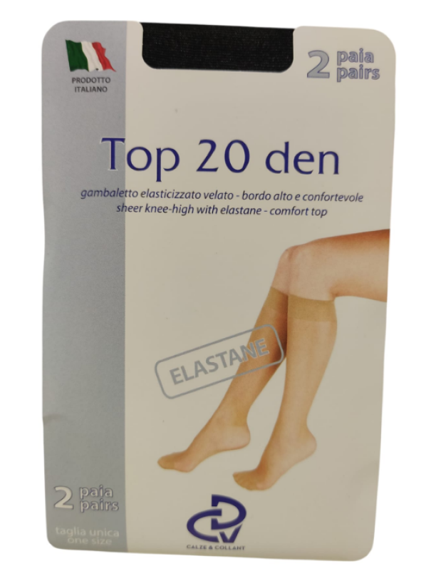 cdv gambaletto classico 20 den nero - foto 1